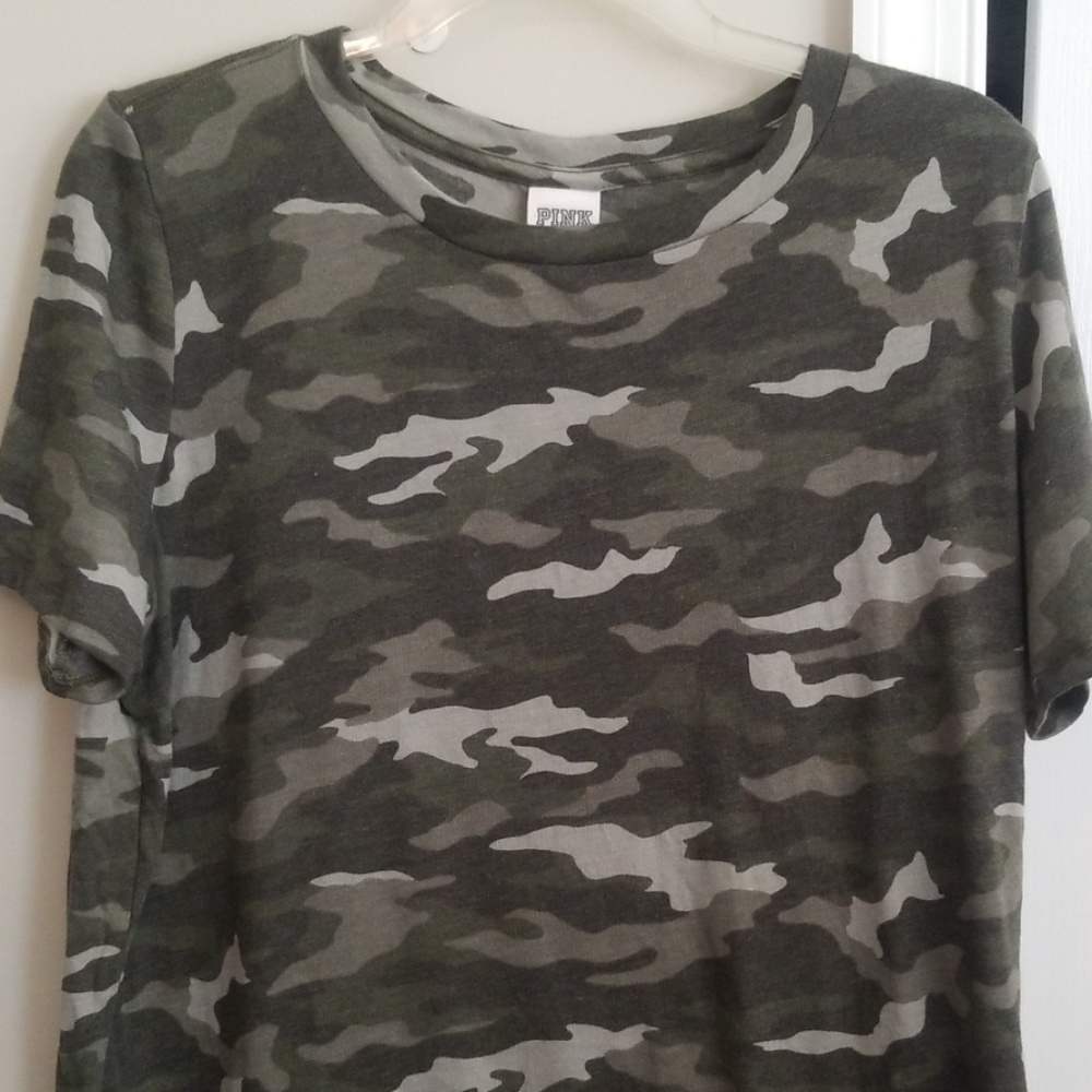 PINK camo tshirt